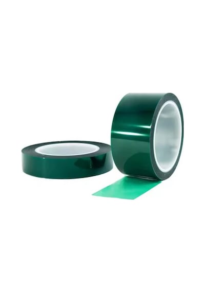 Isıya Dayanıklı Yeşil Polyester Bant Maskeleme Bandı 25mm X 66mt