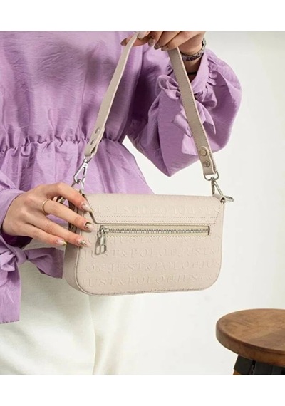 Just Polo Kadın Günlük Su Geçirmez Şık El & Omuz Çantası Shoulder Bag Bej