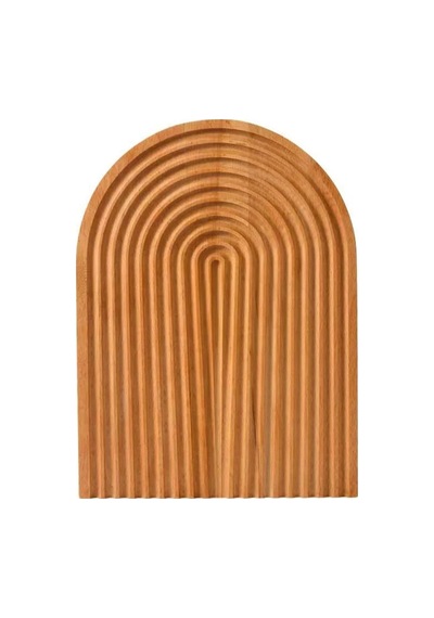 Qerhome Bambu Sunum Tahtası- Kesme Tahtası- Dekoratif Tahta 32 Cm X 24 Cm Bambu