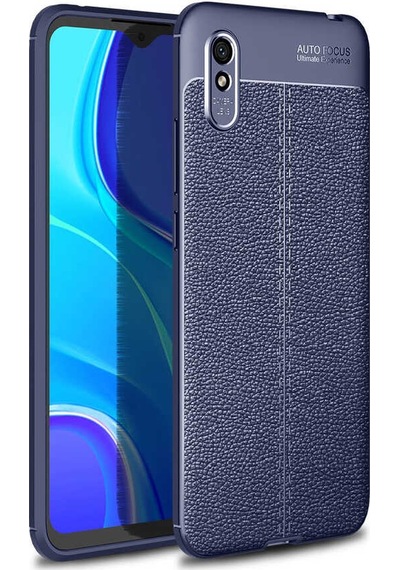 Xiaomi Redmi 9a Kılıf Zore Niss Silikon Kapak Lacivert