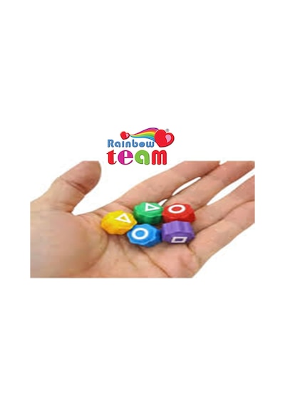 Rainbow Team ,kumlu Squid Game Oyun 5 Taş Seti Renkli Taş Gonggi, Beş Taş, Kalamar Oyunu