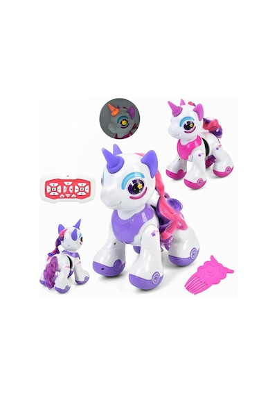 Kumandalı Romantic Marry Sevimli Oyuncak Unicorn Robot Mor