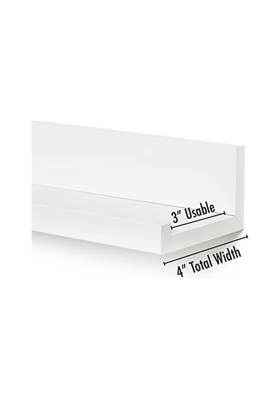 Rafı 3 Lü Set 50x15 Cm Beyaz Dekoratif Duvara Monte Raf Salon Mutfak Banyo Ve Ofis Için Modern Raf Çok Renkli