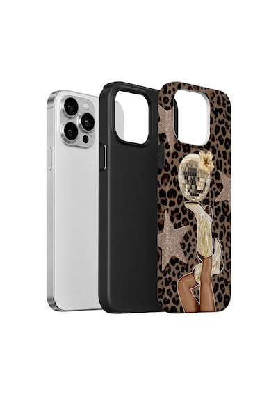 Velvoria Valestra Disco Leopar Apple iPhone Uyumlu 12 Pro Max Darbe Korumalı Kılıf Valestra Select - Disco Leopar