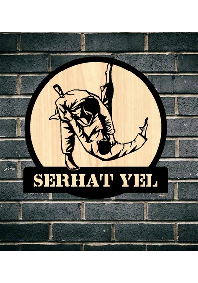 Kişiye Özel Judo Tekvando Karate Ahşap Duvar Tablo