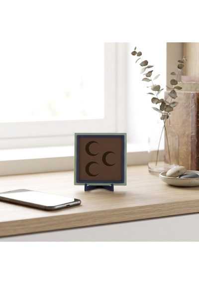Üç Hilal Motifli Minimalist Dekoratif Obje, Ev Ve Ofis İçin Modern Masaüstü Aksesuarı 10x10 Cm