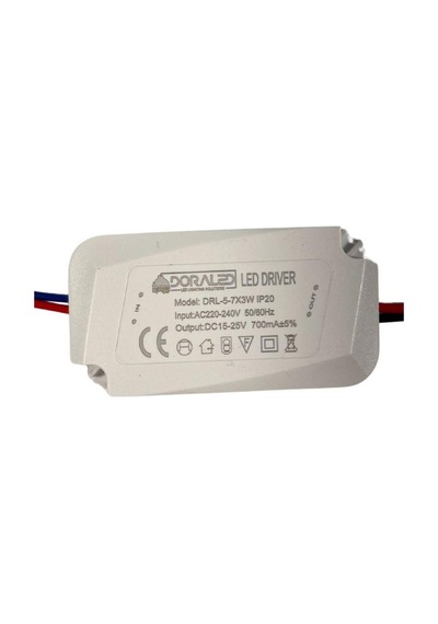 5-7x3w 700ma 15-25v Power Led Driver Ip20 Power Led Sürücü Beyaz