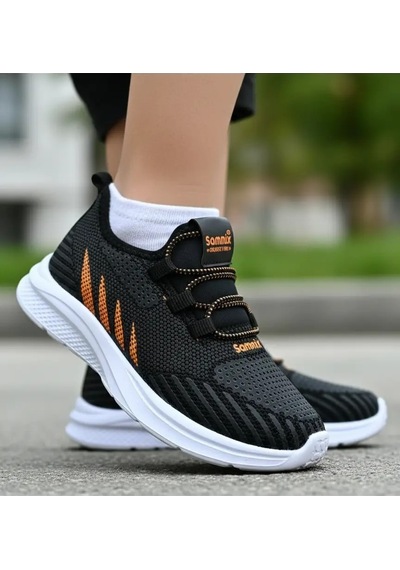 Tuğba Ortopedi 511 Çocuk Lastikli Rahat Sneaker Siyah