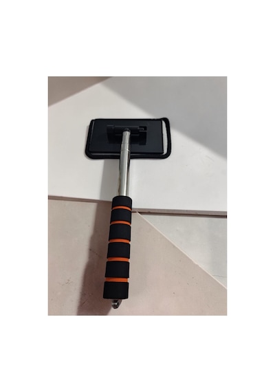 Loacandleco Araç Cam Temizleme Fırçası Saplı Mikrofiber Bezli Uzayan Saplı Cam Silme Aparatı Siyah - 896971466 Siyah