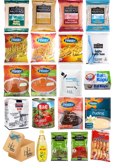 Blueden Kurban Kumanya Yardım Erzak Kolisi 20 Parça 12 Nolu Paket