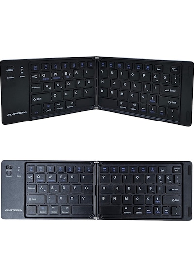 Platoon Pl-377 Ultra İnce Katlanabilir Android/ios/sistem Uyumlu Kablosuzbluetoothlu Klavye