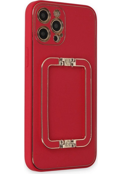 Newface Apple iPhone Uyumlu 12 Pro Max Kılıf Coco Elit Kapak Glblseme - 39 - Kırmızı