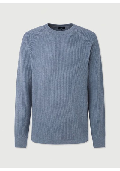Hackett Mavi Erkek Bisiklet Slim Fit Kazak Hm703093