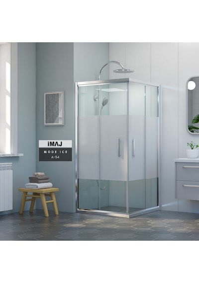 İmaj Banyo Mode İce A-54 Kare Duşakabin Krom