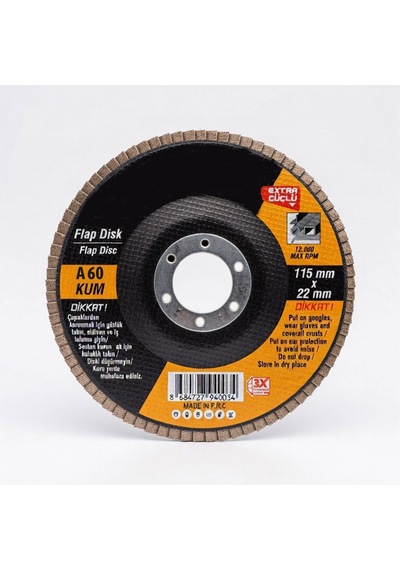Alüminyum Gövde Flap Disk 115 Mm 60 Kum 10 Adet Taşlama Diski Metal Ahşap Yüzey Zımpara Disk Seti