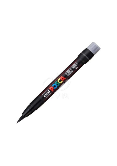 Uni Posca Fırça Uçlu Marker Pcf-350  Siyah