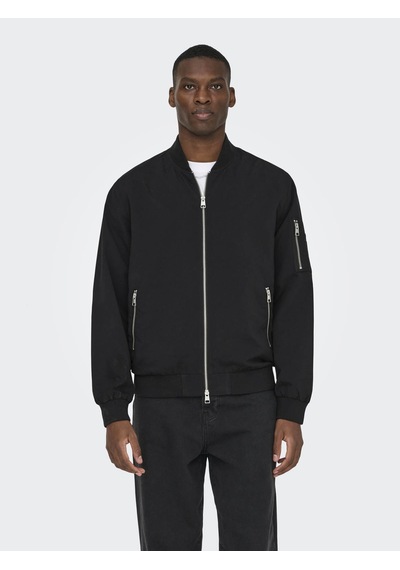 Only & Sons Onslando Lıfe Bomber Siyah Erkek Ceket 22036701 Siyah