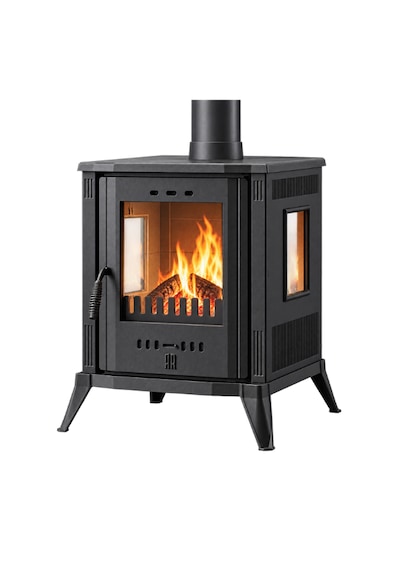 Reyo Stove Sisam Camlı Mini Döküm Soba