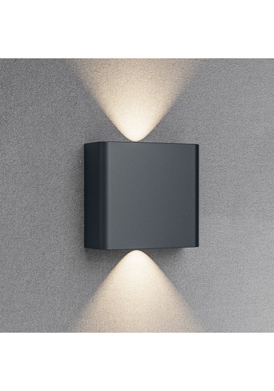 Braytron 3 Renk Modlu İç-dış Mekan Led Duvar Armatürü 3cct Bg38-03182 Haiti Aplik Siyah