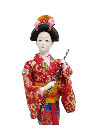 Japon Kimonolu Geyşa Bebek Kabuki Biblo 30 Cm No.11 Anime