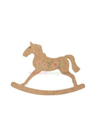 Ahşap Pony Atı Figürü Mdf Obje Karışık