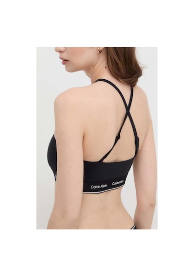 Calvin Klein Halter Bralette, Beh Siyah Kadın Bikini Üstü