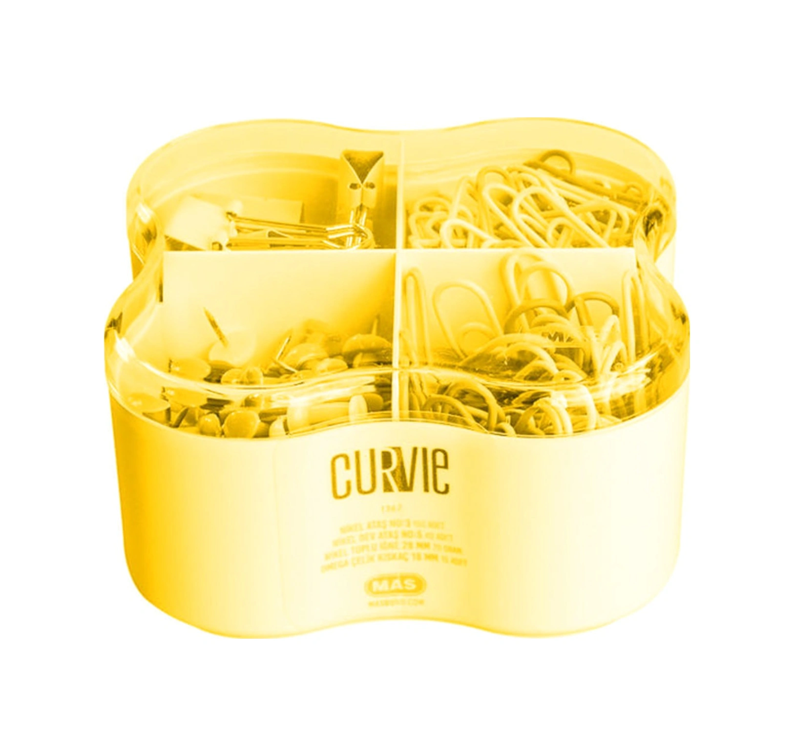 Curvie Renkl Ataş - Dev Ataş - Harita Çivisi - Kıskaç Sarı