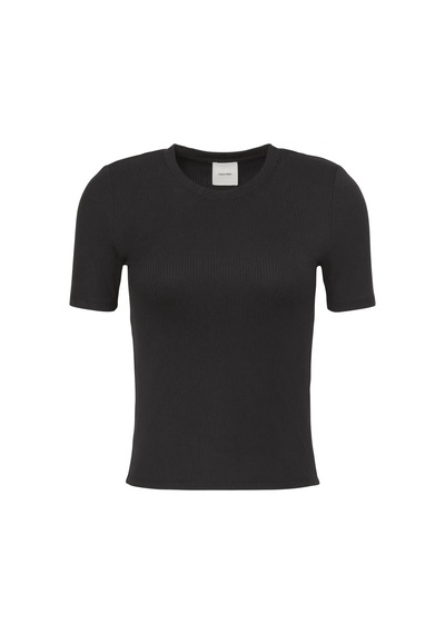 Calvin Klein A- Modal Rib Tee Essential Kadın Kahverengi T-shirt
