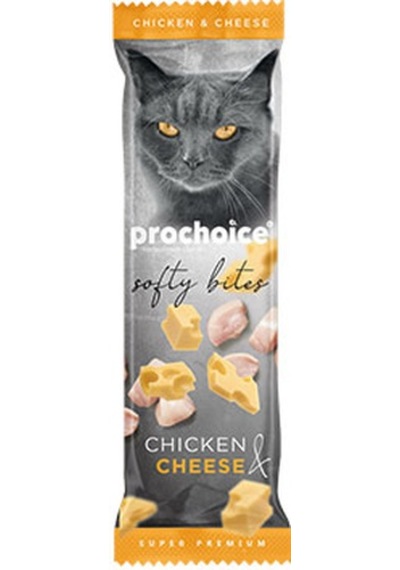 Pro Choice Softy Bites Tavuklu ve Peynirli Yumuşak Kedi Ödül Maması 24 x 10 G