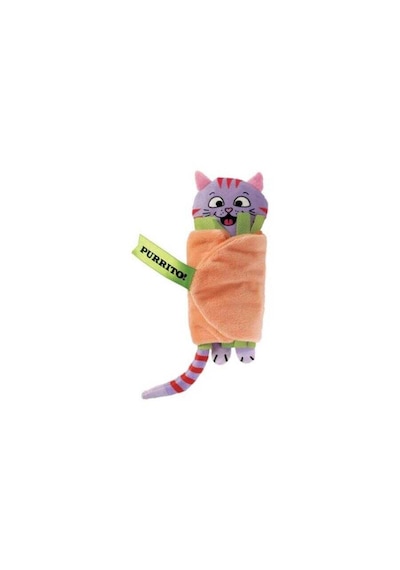 Kong Pull-a-partz Purrito Peluş Kedi Oyuncağı