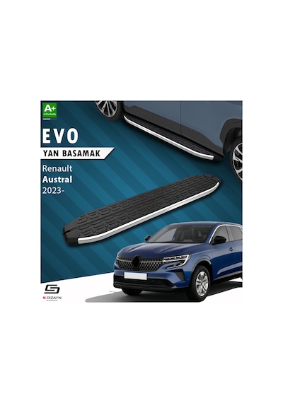 S-dizayn Renault Austral Evo Krom Yan Basamak 183 Cm 2023 Üzeri