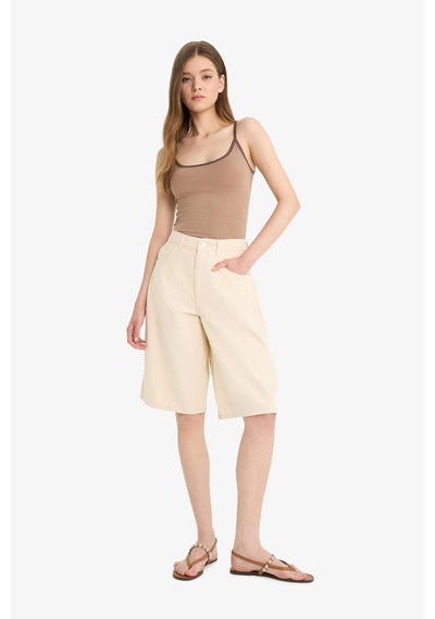 Defacto Coool Normal Bel Kısa Paça Gabardin Bermuda Şort F3133ax25hser105 Ekru Defacto Coool Normal Bel Kısa Paça Gabardin Bermuda Şort F3133ax25hser105 Ekru