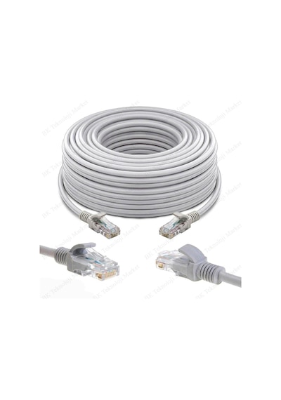 Cat5E Yüksek Hızlı Gigabit Ethernet Ağ Lan Kablosu 30 Metre