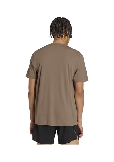 Adidas Erkek T-shirt Run Ess Tee M Kf5311 Bej