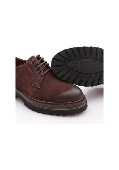 Dgn 9945 Erkek Comfort Ayakkabi Kahve Nubuk Kahve