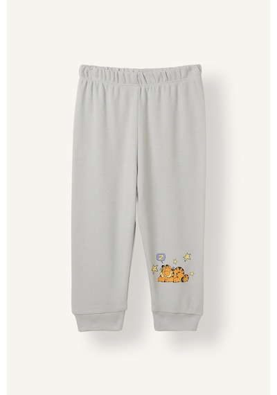Defacto %100 Pamuk Garfield Lisanslı Baskılı 2li Pijama Takımı Erkek Bebek I2371a526wngn265 Yeşil-gn265