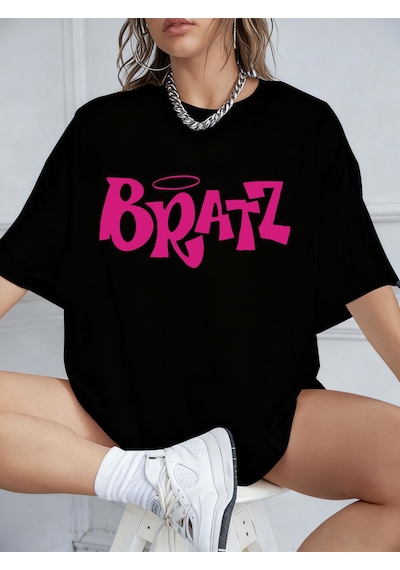 Noıssey Urban Pop Graphic Kadın Tişört Koleksiyonukod 5099 Siyah