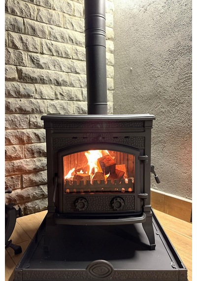 Flame Stove Fs-014yk Sirius Ultra Yan Kapaklı Pik Döküm Odun Kömür Sobası