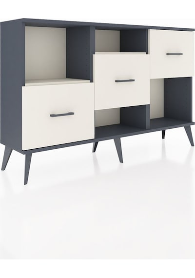 Arges Konsol 2 Raflı 3 Çekmeceli 132x30x83 Antrasit-aytaşı/aytaşı Aytaşı/aytaşı Arges Konsol 2 Raflı 3 Çekmeceli 132x30x83 Antrasit-aytaşı/aytaşı Aytaşı/aytaşı