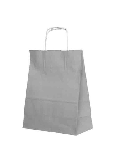 Kraft Çanta Gümüş 31X12X41 Büyük 25 Li
