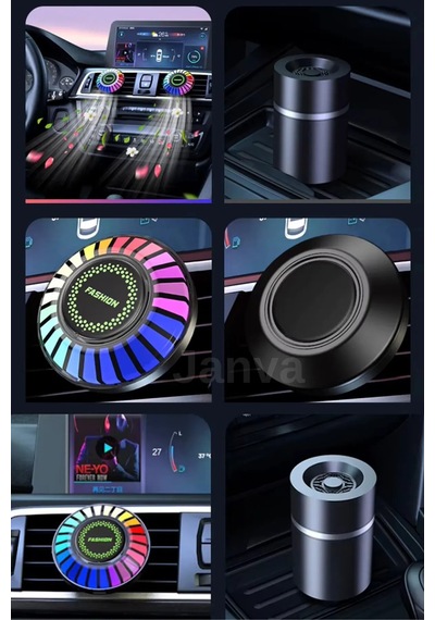 Rgb Müzik Ekolayzer Led Çubuk Sese Duyarlı Ritim Animasyonlu 32 Led Şarjlı Android-ıos - Beyaz