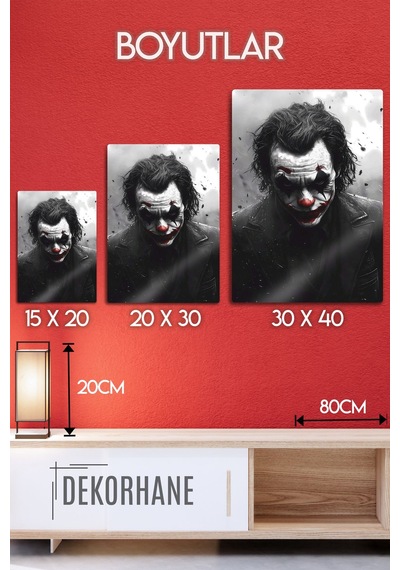 Metal Baskı - Dekoratif Joker Tablo