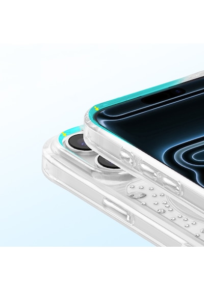İphone 17 Pro Max Uyumlu Kılıf M-safe Şarj Özellikli Zore Paris Mova Sert Pc Kapak Şeffaf-beyaz Şeffaf - Beyaz