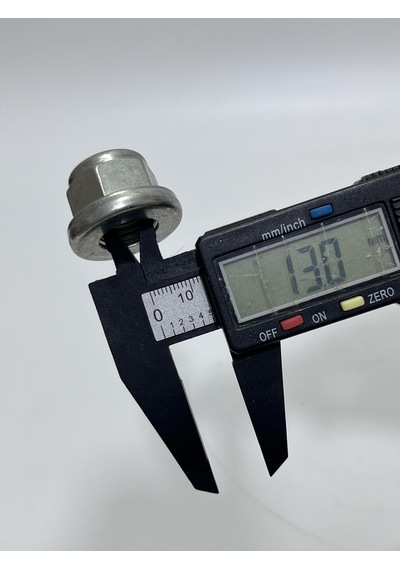 M13 Naylon Uçlu Altıgen Kilit Somunu 10 Adet 0.2 MM