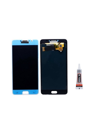 Samsung C7 Pro C7010 Beyaz Uyumlu Ekran Lcd Dokunmatik B7000 15ml Yapıştırıcı İle Beraber Yc