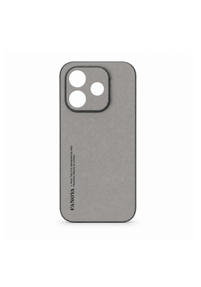 Microcase Xiaomi Redmi Note 17 Pro 5gile Uyumlu Luxury Leather Series Deri Desenli Plastik Koruma Kılıf - Al8125 Gri