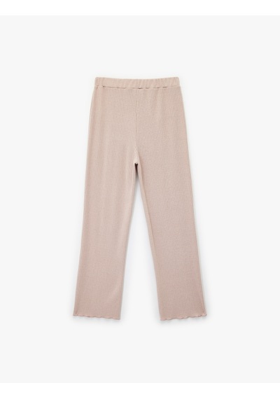Koton Beli Bağlamalı Rahat Kesim Pijama Altı Pembe 6wlk40043mk Gül