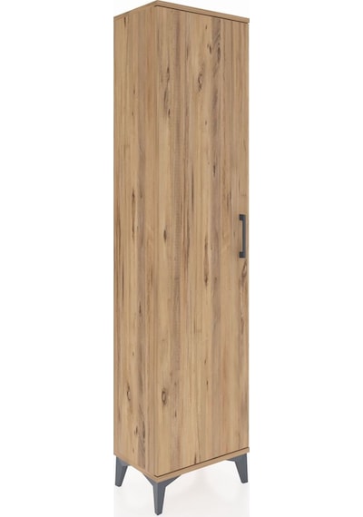 Arges Dolap Tek Raflı Tek Kapaklı Tek Askılı 44x30x182 Çam-çam Çam