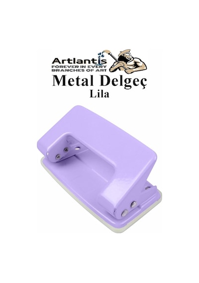 Delgeç Metal Pastel Renkli 10 Sayfa 1 Adet Enerji Tasaruflu Delegeç Perfaratör Kağıt Delgeci 1 Paket Lila
