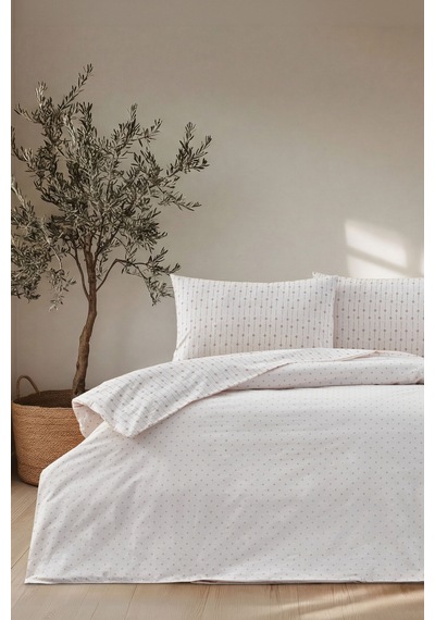 Doqu Home Boho Chic Spring Easy Cot-nevresim Takımı-tek-ravel Krem